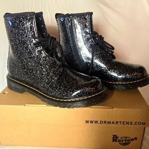 Dr Martens Cosmic Glitter Lace Up Boots - US Women's Size 7 - LIKE NEW w/ Box